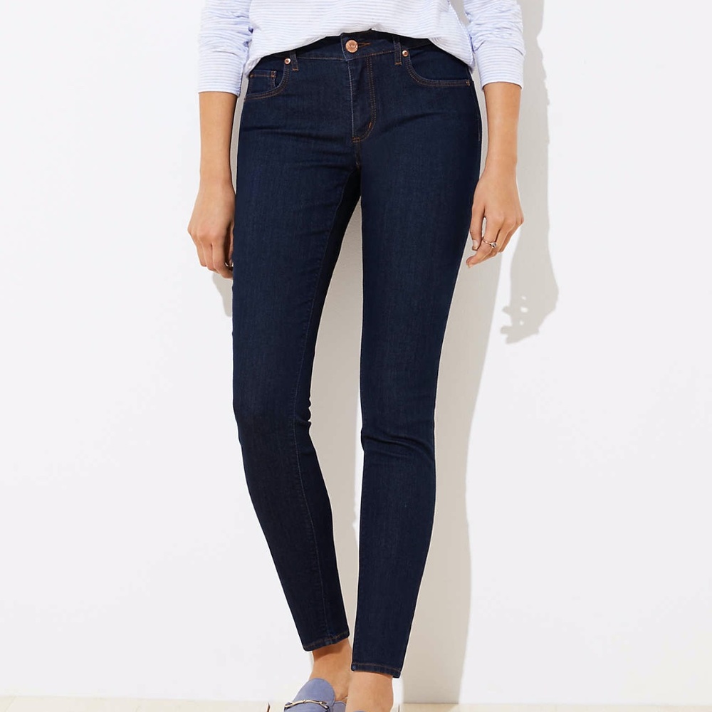 Humble Chic NY Dark Wash Skinny Straight Leg Jeans